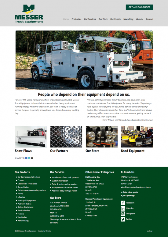 messer truck equipment