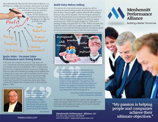 Mehhennit Performance Alliance Brochure