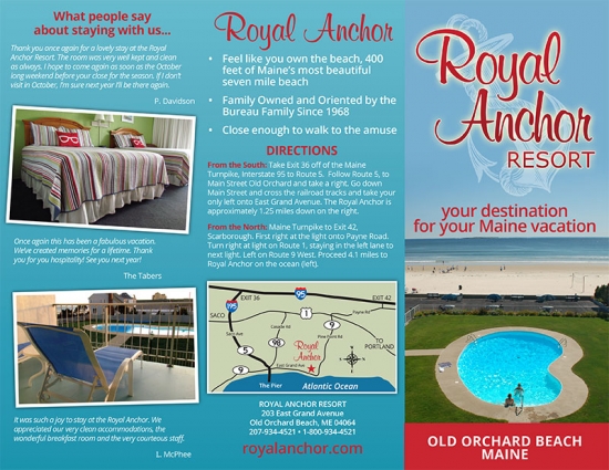 Royal Anchor Resort Brochure outside